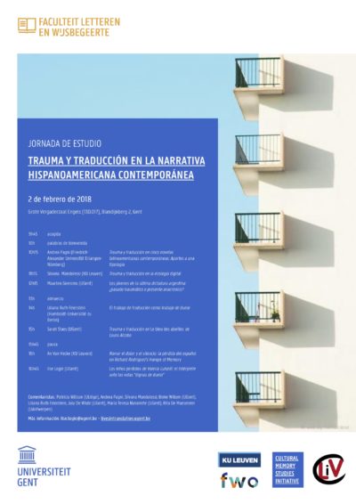 Seminar: Trauma y Traducción en la Narrativa Hispanoamericana Contemporánea